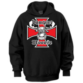 Vampire Mooose Iron Cross Hoodie