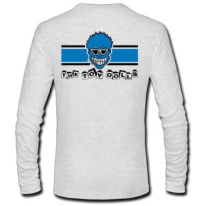 The Toy Dolls - Blue Racing Stripe Long Sleeve T-Shirt - Image 2