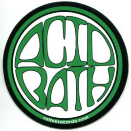 ACID BATH Circle Sticker Green