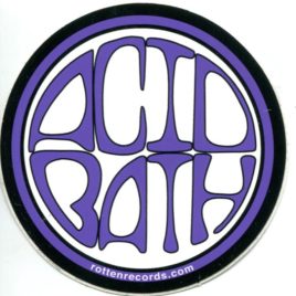 ACID BATH Circle Sticker Purple