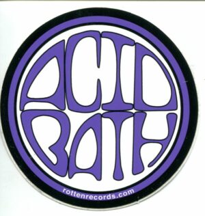 ACID BATH Circle Sticker Purple