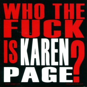 KAREN PAGE Sticker