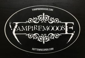 VAMPIRE MOOOSE Oval Promo Sticker