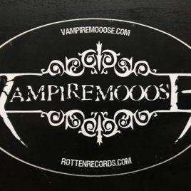 VAMPIRE MOOOSE Oval Promo Sticker