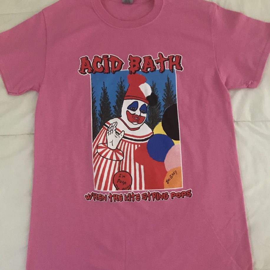 Acid Bath – When The Kite String Pops T-shirt – Azalea Pink