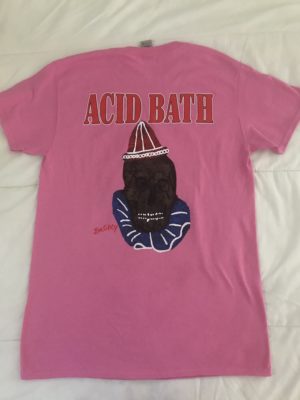 Acid Bath - When The Kite String Pops T-shirt - Azalea Pink - Image 3