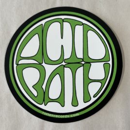 ACID BATH Circle Sticker – Lime Green