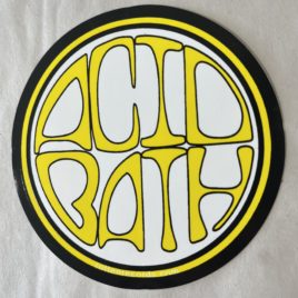 ACID BATH Circle Sticker – Yellow