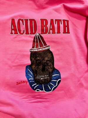 Acid Bath - When The Kite String Pops - Hooded Sweatshirt Hoodie Azalea Pink - Image 5