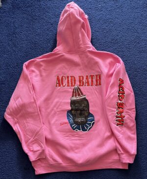 Acid Bath - When The Kite String Pops - Hooded Sweatshirt Hoodie Azalea Pink - Image 6